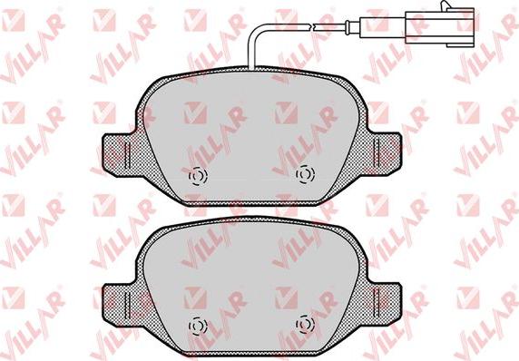 Villar 626.1661 - Kit de plaquettes de frein, frein à disque cwaw.fr