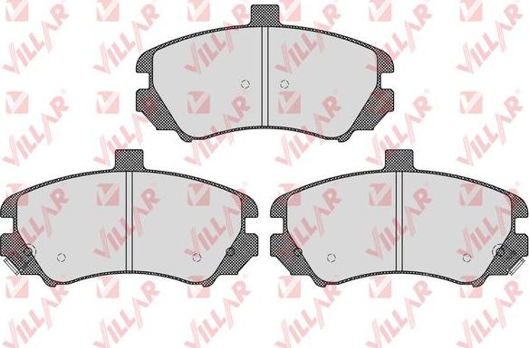 Villar 626.1609 - Kit de plaquettes de frein, frein à disque cwaw.fr