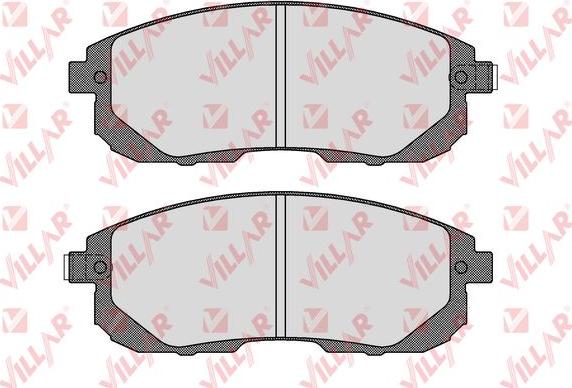 Villar 626.1606 - Kit de plaquettes de frein, frein à disque cwaw.fr