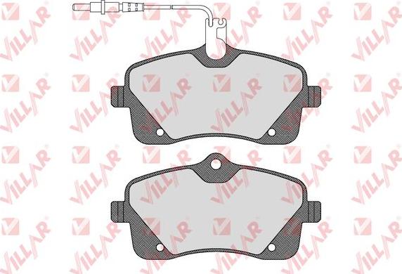 Villar 626.1601 - Kit de plaquettes de frein, frein à disque cwaw.fr