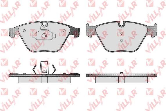 Villar 626.1619 - Kit de plaquettes de frein, frein à disque cwaw.fr