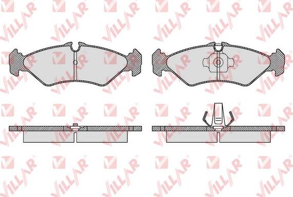 Villar 626.1614 - Kit de plaquettes de frein, frein à disque cwaw.fr