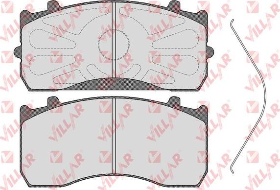 Villar 626.1683 - Kit de plaquettes de frein, frein à disque cwaw.fr