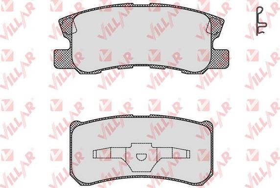 Villar 626.1639 - Kit de plaquettes de frein, frein à disque cwaw.fr