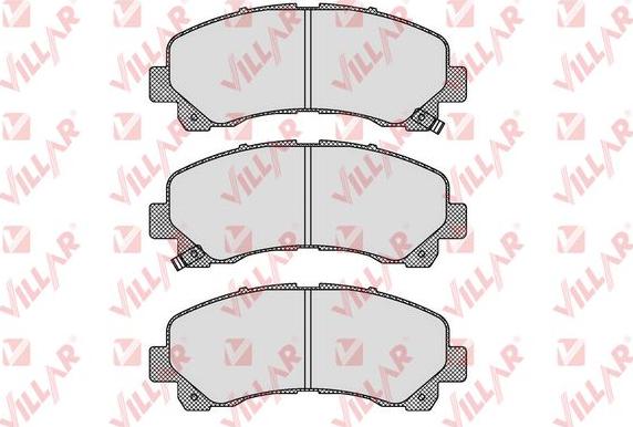 Villar 626.1630 - Kit de plaquettes de frein, frein à disque cwaw.fr