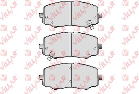 Villar 626.1633 - Kit de plaquettes de frein, frein à disque cwaw.fr