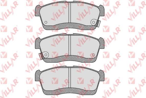 Villar 626.1632 - Kit de plaquettes de frein, frein à disque cwaw.fr