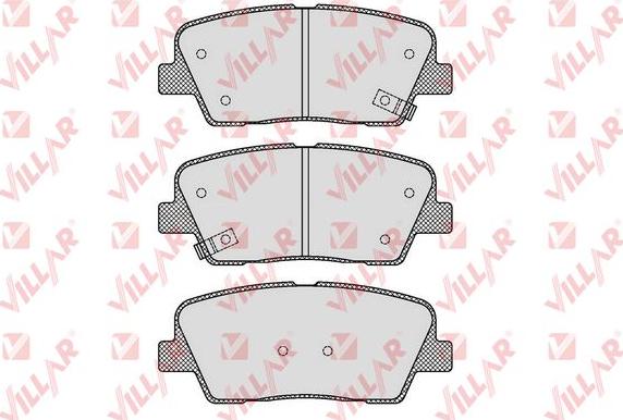 Villar 626.1625 - Kit de plaquettes de frein, frein à disque cwaw.fr