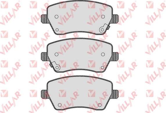 Villar 626.1621 - Kit de plaquettes de frein, frein à disque cwaw.fr