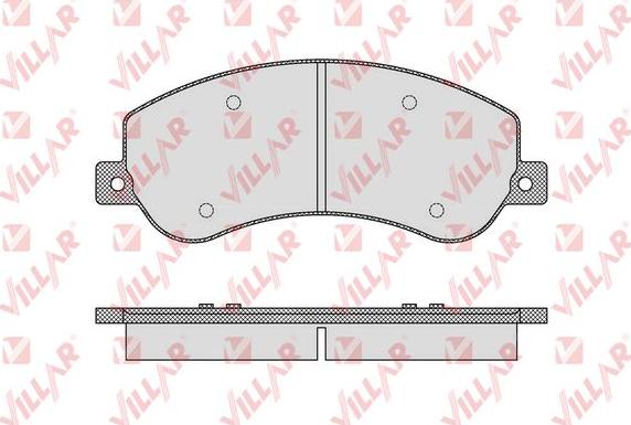 Villar 626.1679 - Kit de plaquettes de frein, frein à disque cwaw.fr