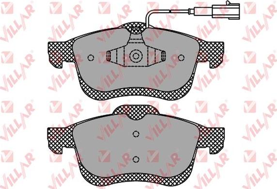 Villar 626.1674 - Kit de plaquettes de frein, frein à disque cwaw.fr