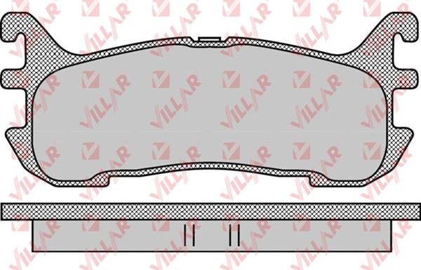 Villar 626.1099 - Kit de plaquettes de frein, frein à disque cwaw.fr