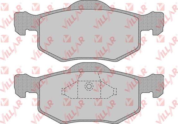 Villar 626.1091 - Kit de plaquettes de frein, frein à disque cwaw.fr