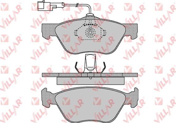 Villar 626.1098 - Kit de plaquettes de frein, frein à disque cwaw.fr