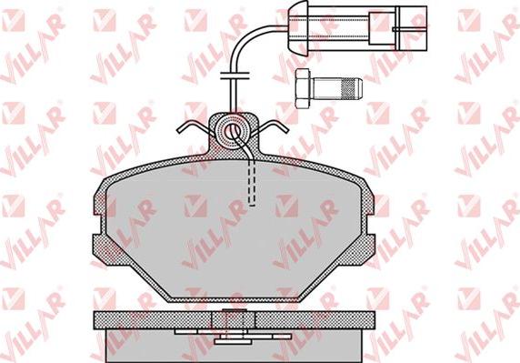 Villar 626.1092 - Kit de plaquettes de frein, frein à disque cwaw.fr