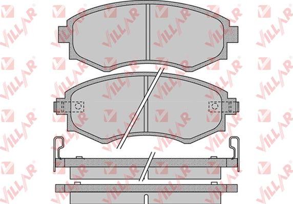 Villar 626.1097 - Kit de plaquettes de frein, frein à disque cwaw.fr