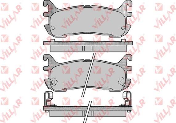 Villar 626.1044 - Kit de plaquettes de frein, frein à disque cwaw.fr