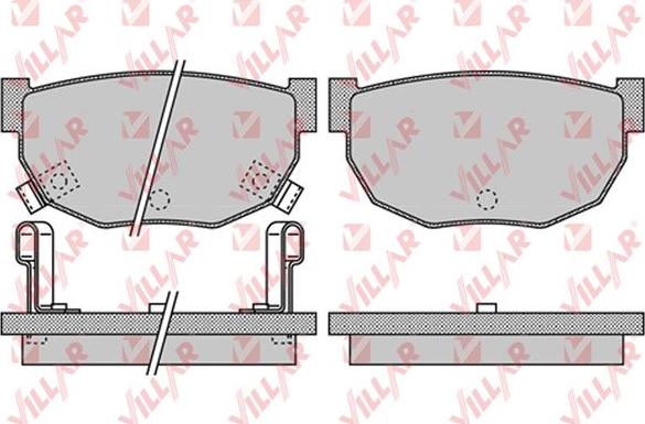 Villar 626.1048 - Kit de plaquettes de frein, frein à disque cwaw.fr