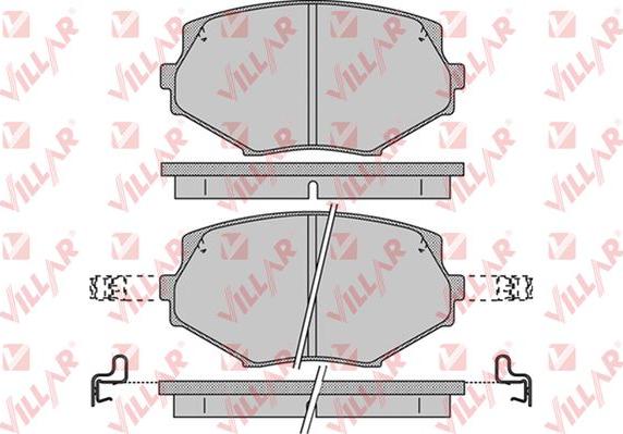 Villar 626.1043 - Kit de plaquettes de frein, frein à disque cwaw.fr