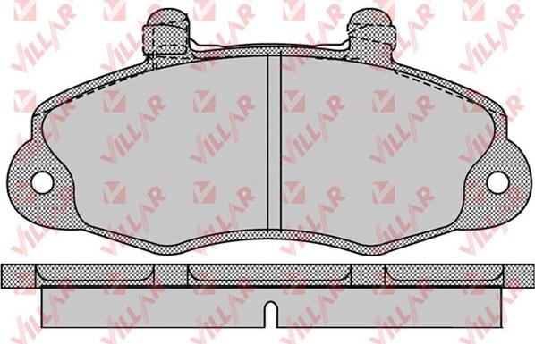 Villar 626.1059 - Kit de plaquettes de frein, frein à disque cwaw.fr