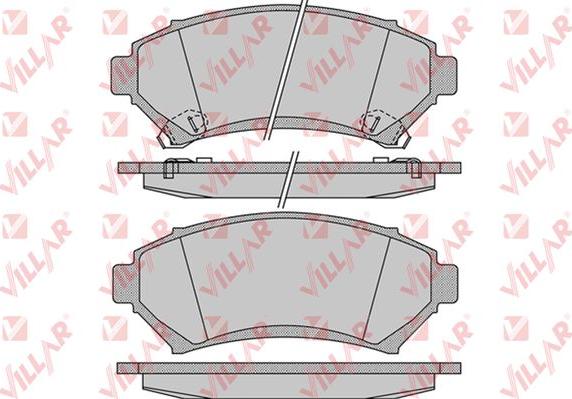 Villar 626.1054 - Kit de plaquettes de frein, frein à disque cwaw.fr