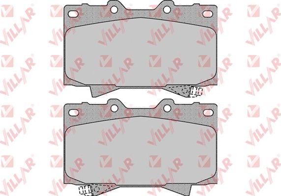 Villar 626.1050 - Kit de plaquettes de frein, frein à disque cwaw.fr