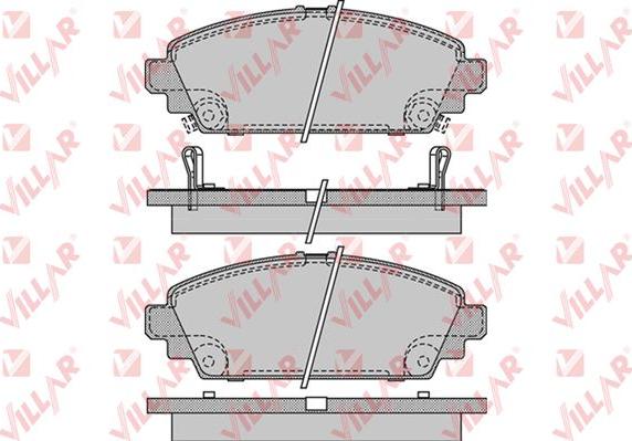 Villar 626.1069 - Kit de plaquettes de frein, frein à disque cwaw.fr