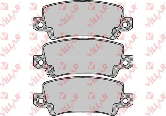 Villar 626.1068 - Kit de plaquettes de frein, frein à disque cwaw.fr