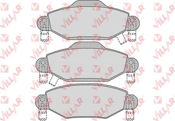 Villar 626.1001 - Kit de plaquettes de frein, frein à disque cwaw.fr