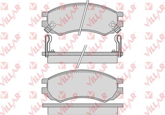 Villar 626.1008 - Kit de plaquettes de frein, frein à disque cwaw.fr