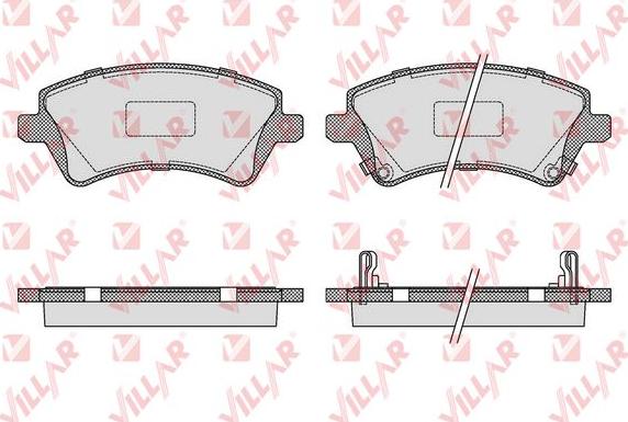 Villar 626.1002 - Kit de plaquettes de frein, frein à disque cwaw.fr