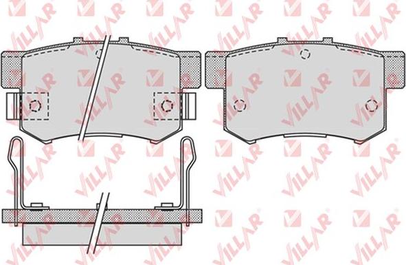 Villar 626.1014 - Kit de plaquettes de frein, frein à disque cwaw.fr