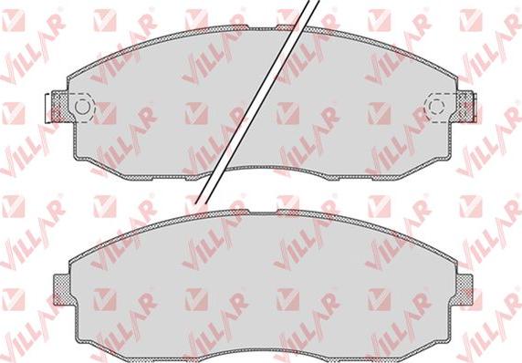 Villar 626.1015 - Kit de plaquettes de frein, frein à disque cwaw.fr