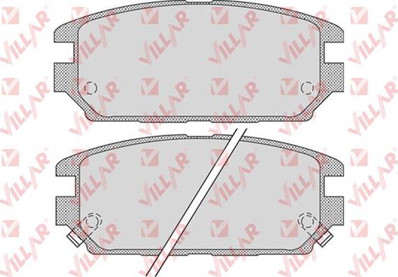 Villar 626.1016 - Kit de plaquettes de frein, frein à disque cwaw.fr