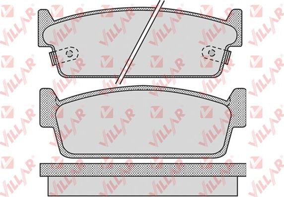 Villar 626.1010 - Kit de plaquettes de frein, frein à disque cwaw.fr