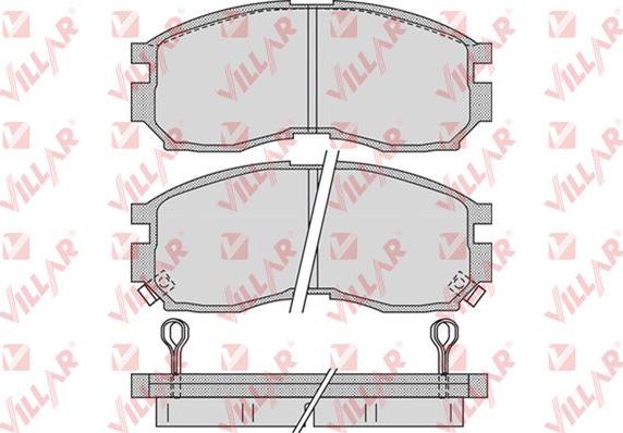 Villar 626.1012 - Kit de plaquettes de frein, frein à disque cwaw.fr