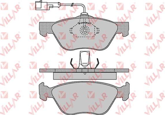 Villar 626.1084 - Kit de plaquettes de frein, frein à disque cwaw.fr