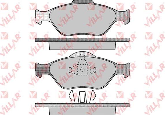 Villar 626.1088 - Kit de plaquettes de frein, frein à disque cwaw.fr