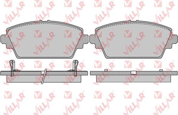 Villar 626.1036 - Kit de plaquettes de frein, frein à disque cwaw.fr