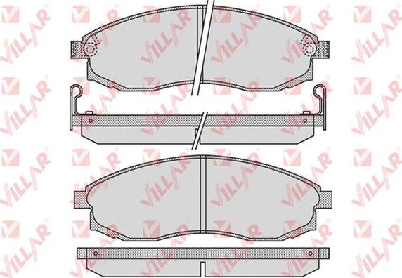 Villar 626.1030 - Kit de plaquettes de frein, frein à disque cwaw.fr