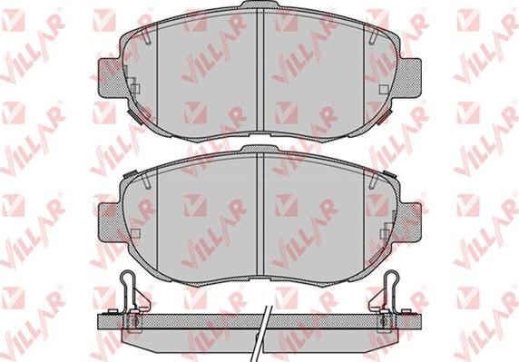 Villar 626.1033 - Kit de plaquettes de frein, frein à disque cwaw.fr