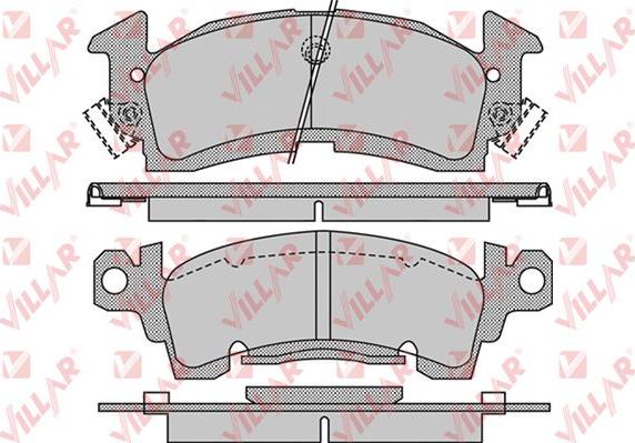 Villar 626.1032 - Kit de plaquettes de frein, frein à disque cwaw.fr