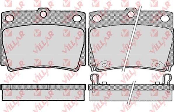 Villar 626.1029 - Kit de plaquettes de frein, frein à disque cwaw.fr