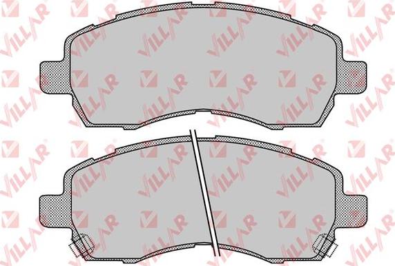 Villar 626.1025 - Kit de plaquettes de frein, frein à disque cwaw.fr