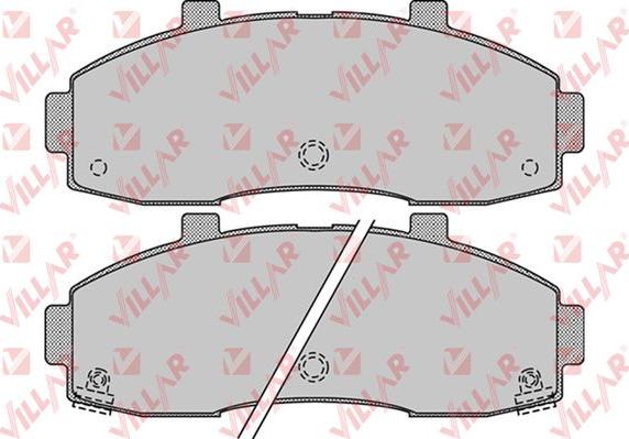 Villar 626.1020 - Kit de plaquettes de frein, frein à disque cwaw.fr