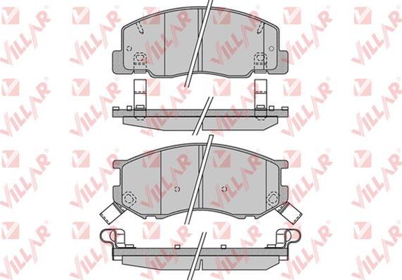 Villar 626.1021 - Kit de plaquettes de frein, frein à disque cwaw.fr