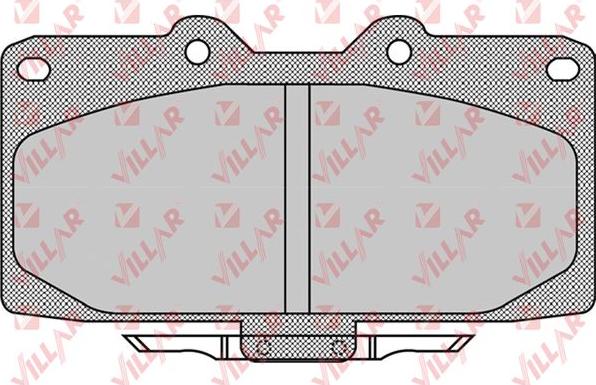 Villar 626.1027 - Kit de plaquettes de frein, frein à disque cwaw.fr