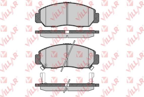 Villar 626.1071 - Kit de plaquettes de frein, frein à disque cwaw.fr