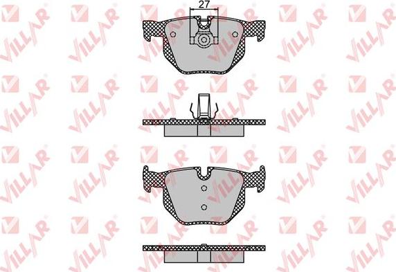 Villar 626.1194 - Kit de plaquettes de frein, frein à disque cwaw.fr