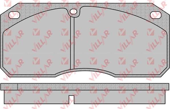 Villar 626.1149 - Kit de plaquettes de frein, frein à disque cwaw.fr